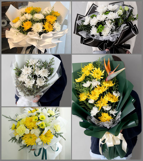 广东东莞市大岭山镇领居社区白事花束代送